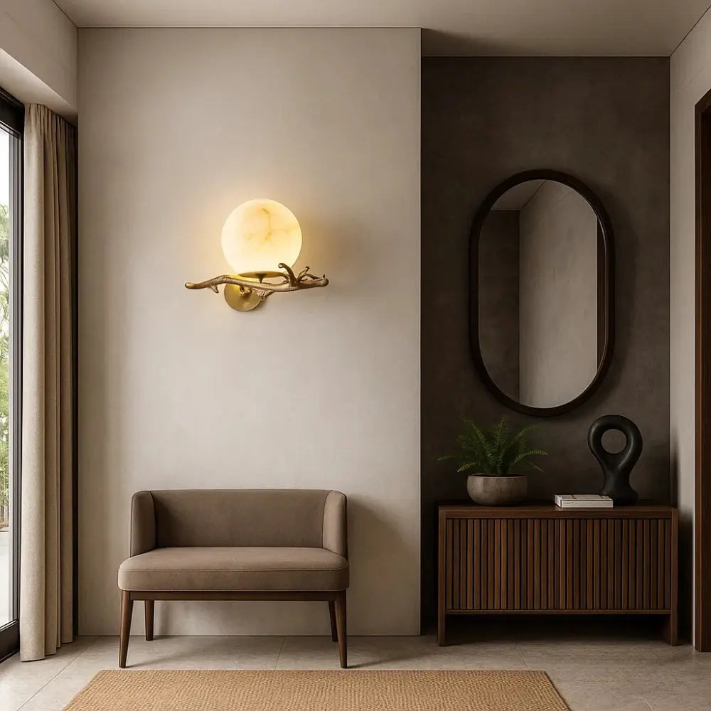 Applique Murale Cuivre <br> Marbre Organique | Bronza | Delvanie