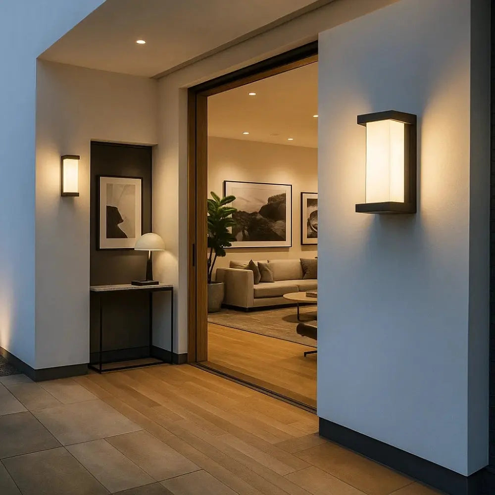 Applique Murale Exterieur Detecteur de Mouvement <br> | Elevation | Delvanie