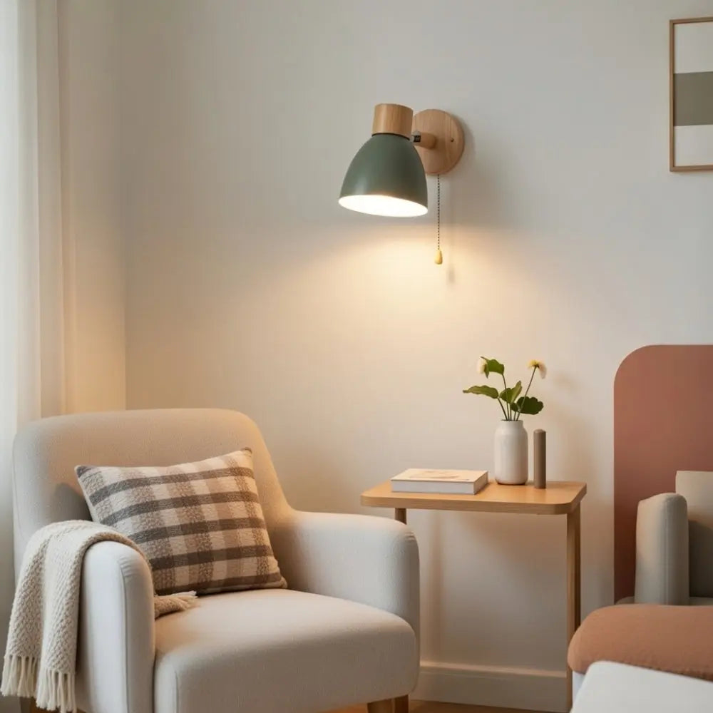 Applique Murale Nordique - Bois Épuré | Norya - | Delvanie