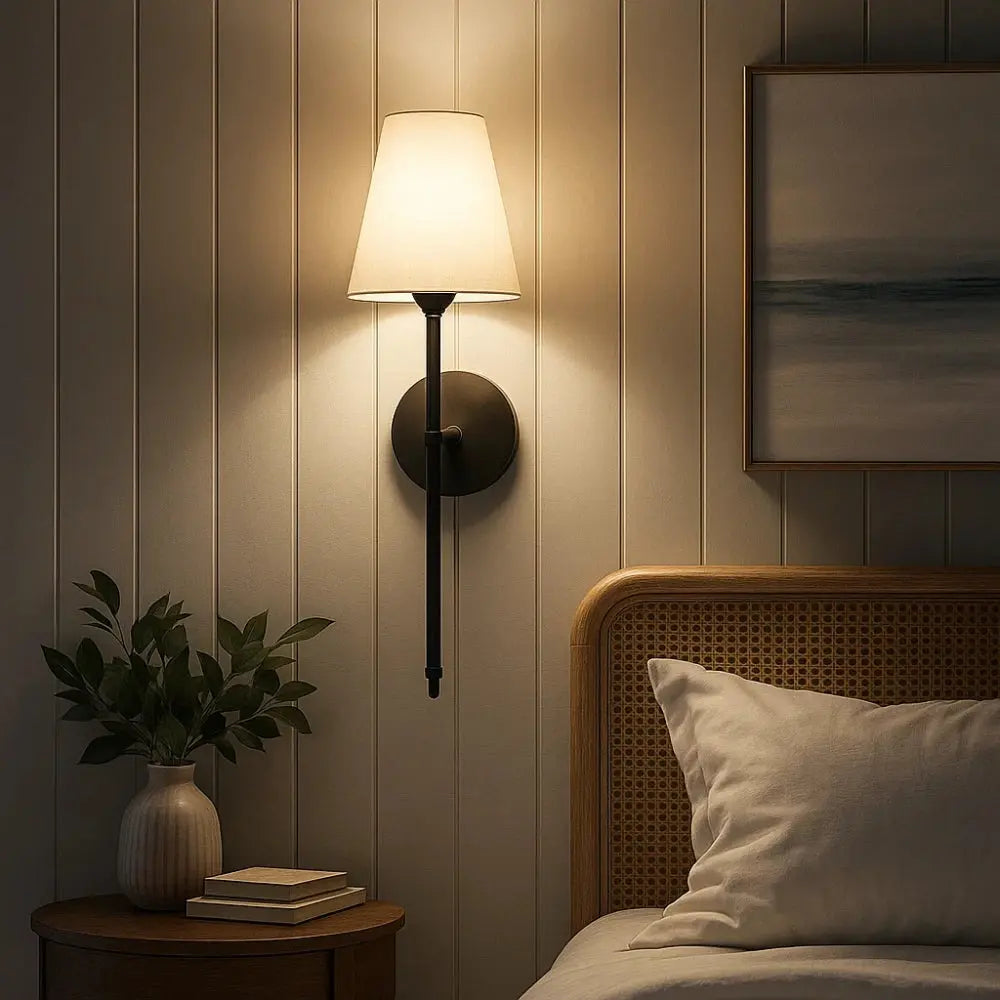 Applique Murale Metal - Flambeau Métallique Raffiné | Princélya - | Delvanie