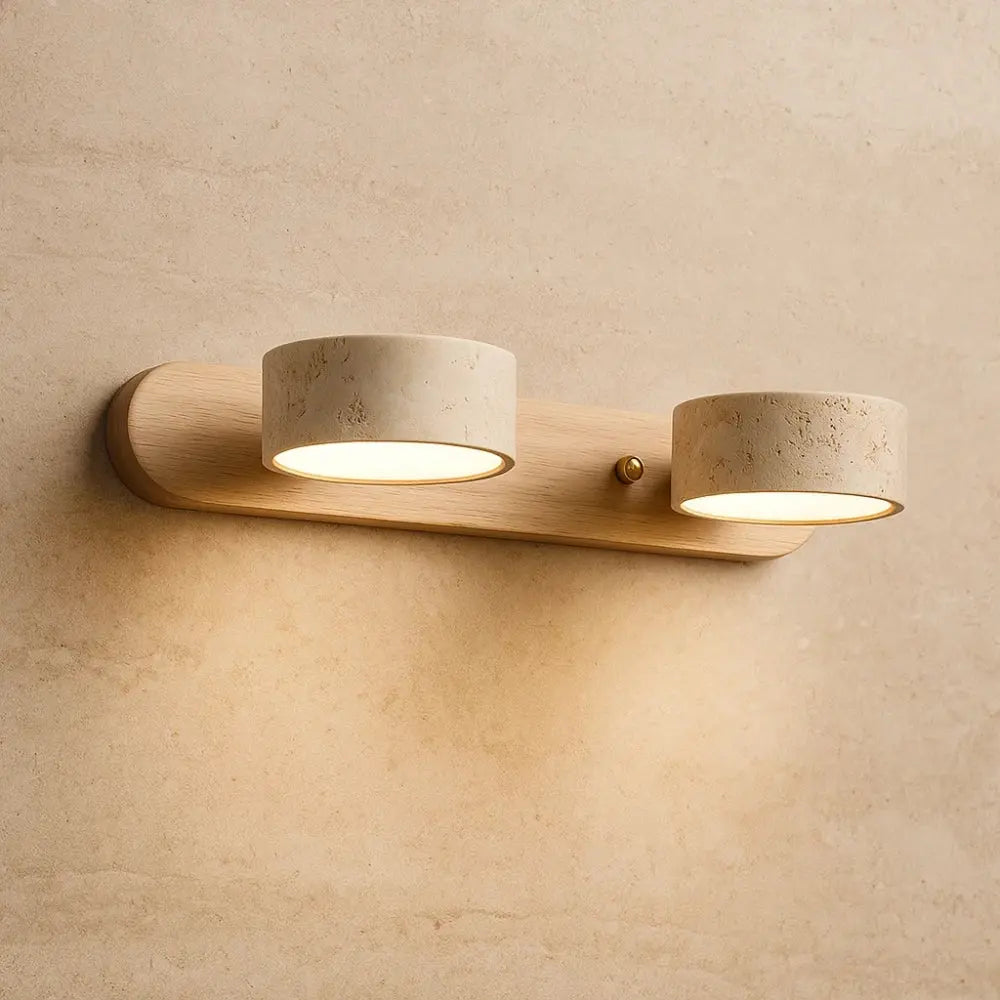 Applique Murale Travertin <br> Équilibre subtil | Solveta | Delvanie