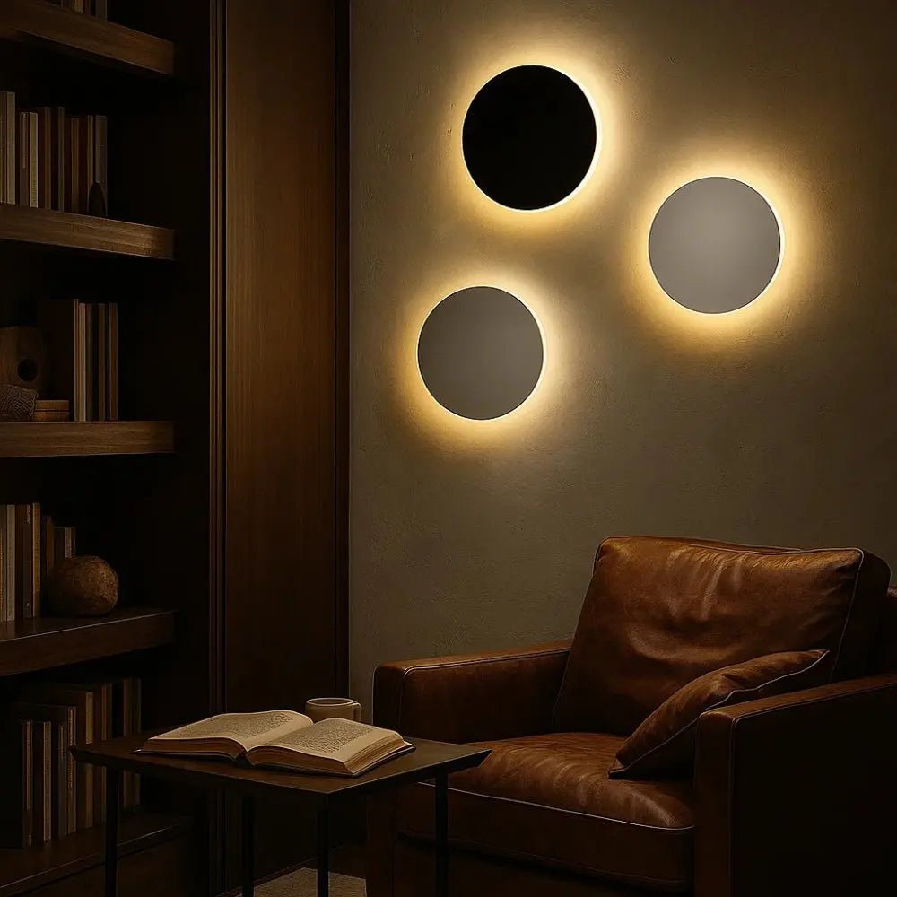 Applique Murale Ronde <br> Lueur Orbital | Viora | Delvanie