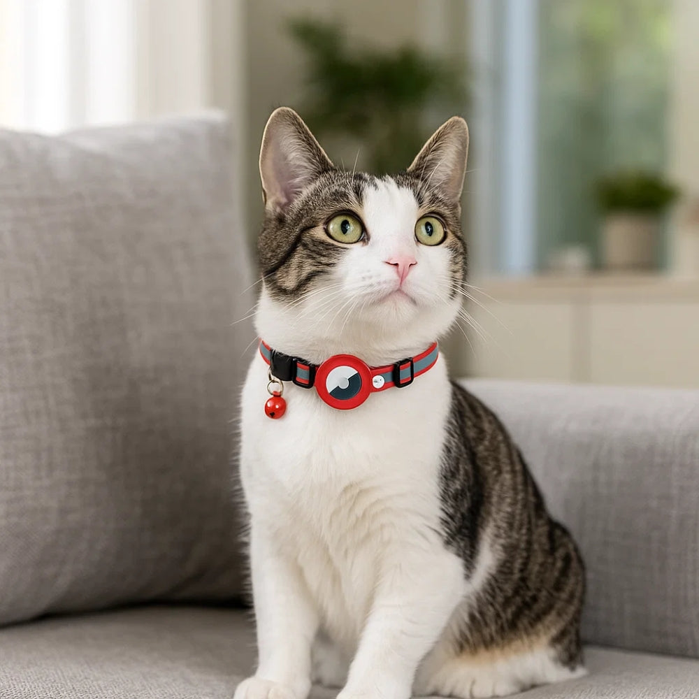 Cat Collar GPS Holder Reflective Safety