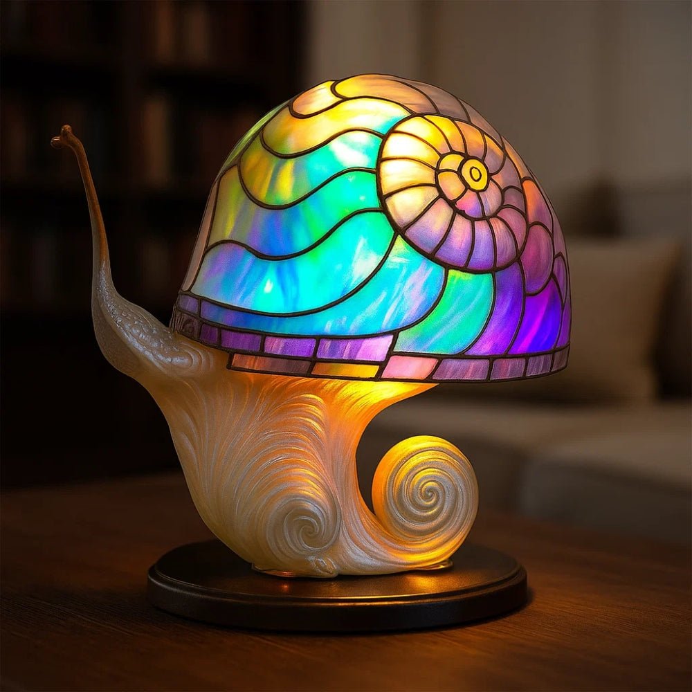Enchanted Bloom Stained Glass Lamp