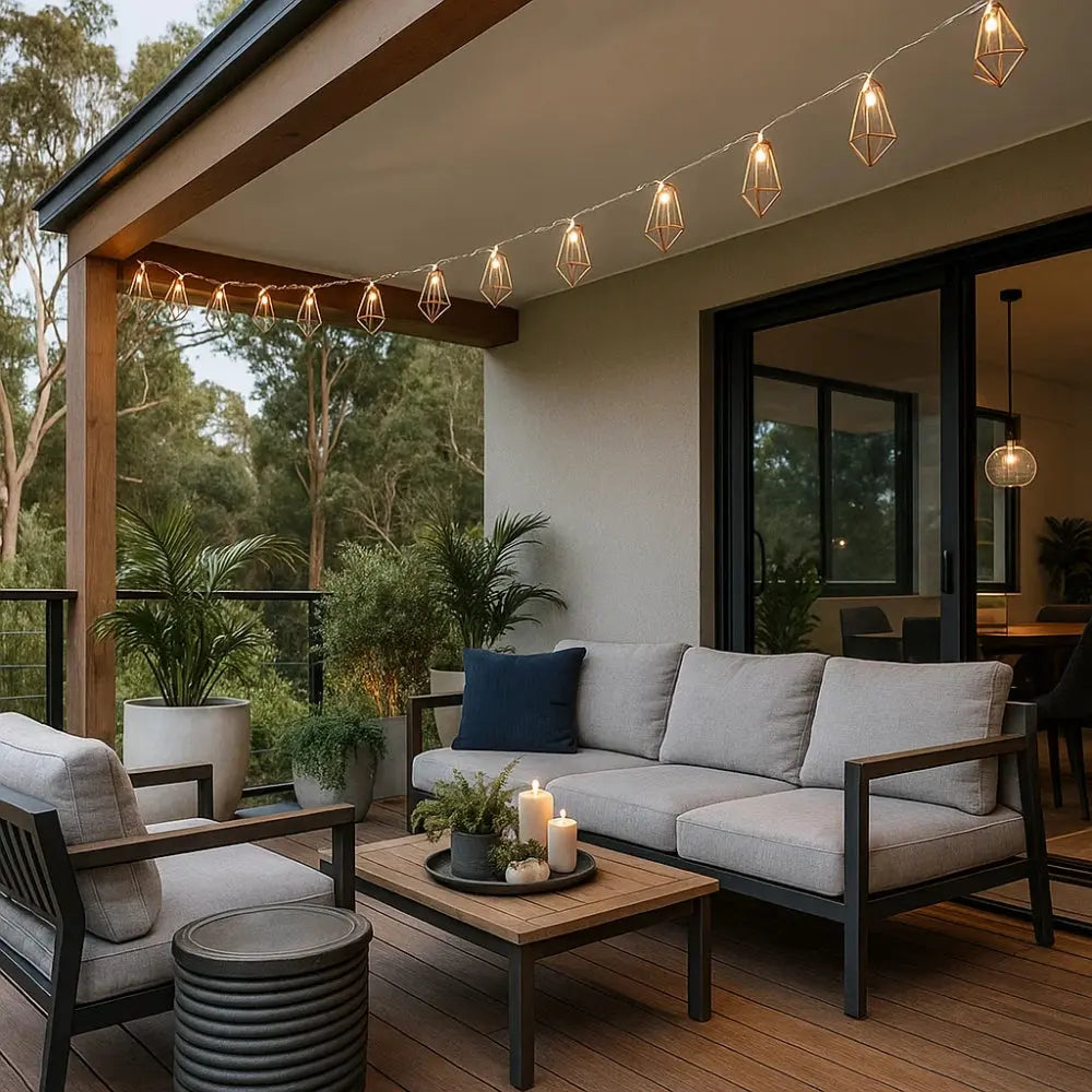 Guirlande Lumineuse <br> Géométrie Cuivrée | Elvoria | Delvanie