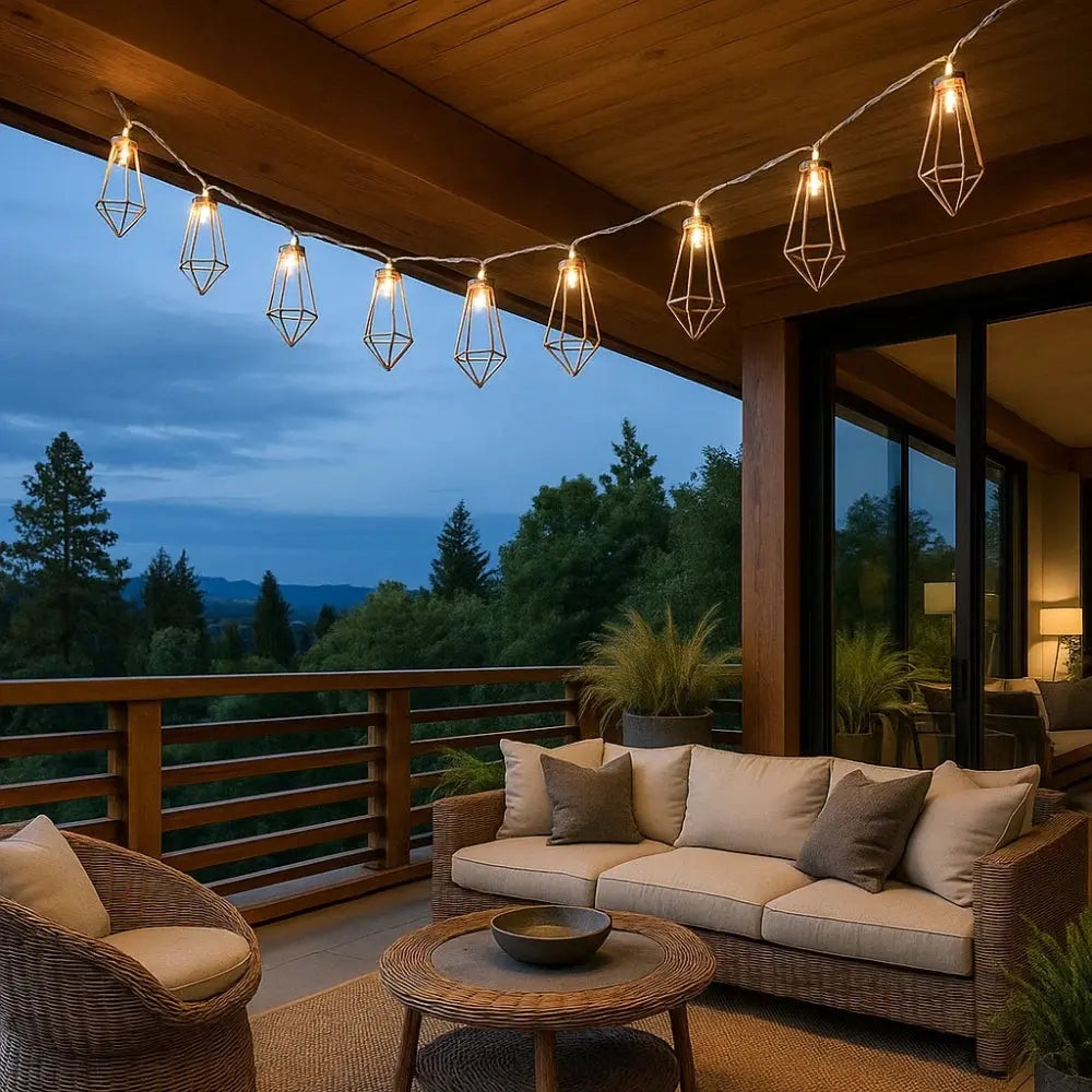 Guirlande Lumineuse <br> Géométrie Cuivrée | Elvoria | Delvanie