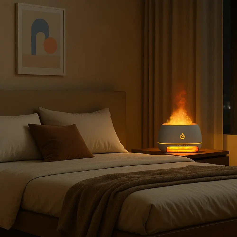 Humidificateur d'air chambre - Brume Enflammée | AirVibe - | Delvanie