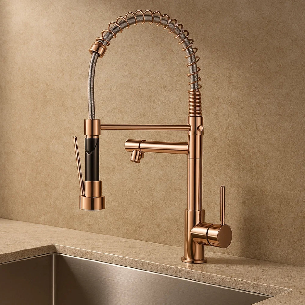 Kitchen Faucet with Dual Water Outlets