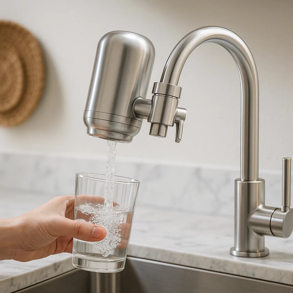 Kitchen Water Faucet Filter Stainless Steel