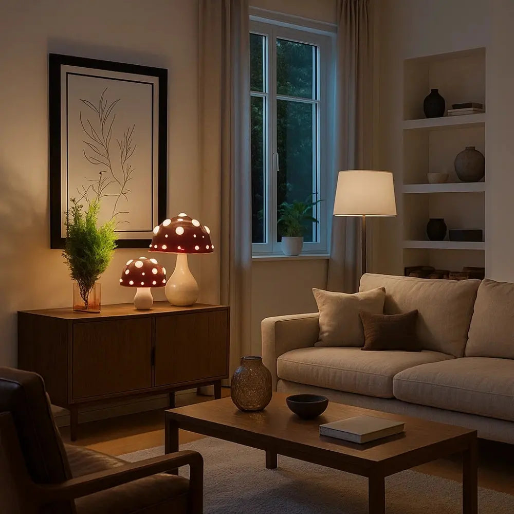 Lampe Champignon <br> Lueur Magique | Fuara | Delvanie