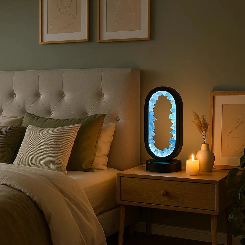 Lampe Cristal <br> Sérénité Améthyste | Auralight | Delvanie