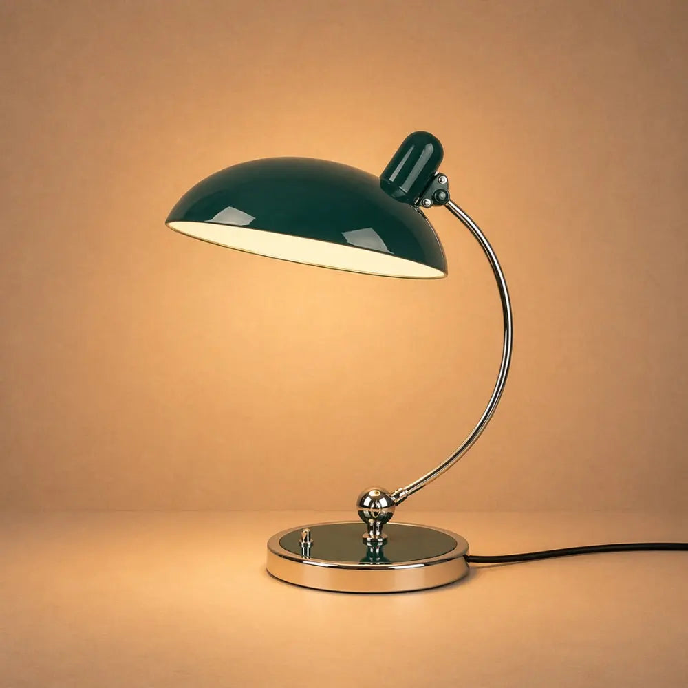 Lampe De Bureau Vintage - Dôme Rétro Courbé | Valdsen - Lampe Delvanie