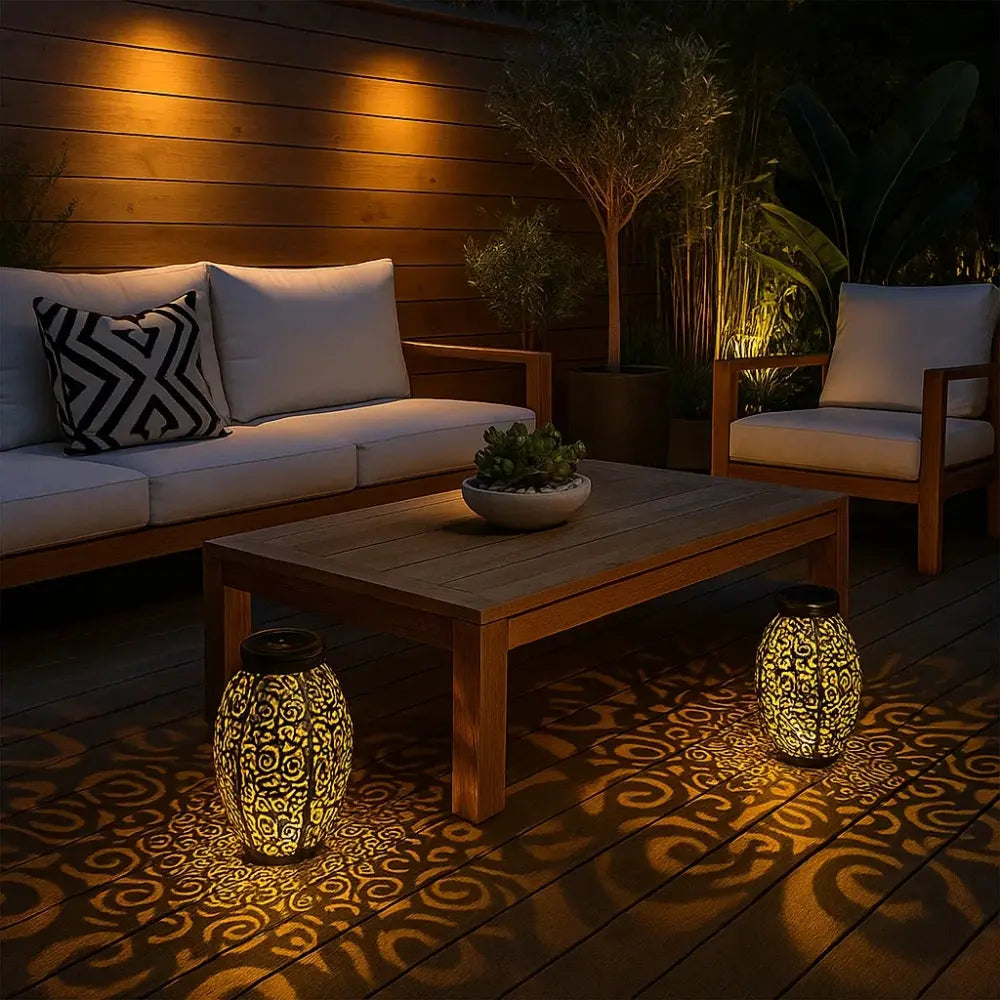 Lampe Extérieure Solaire <br> Éclat Sculpté | Luminara | Delvanie