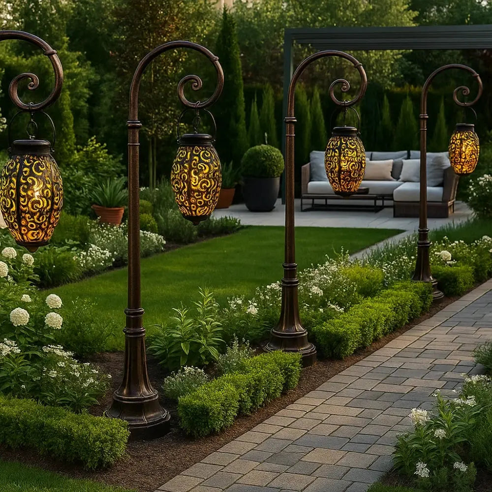 Lampe Extérieure Solaire <br> Éclat Sculpté | Luminara | Delvanie