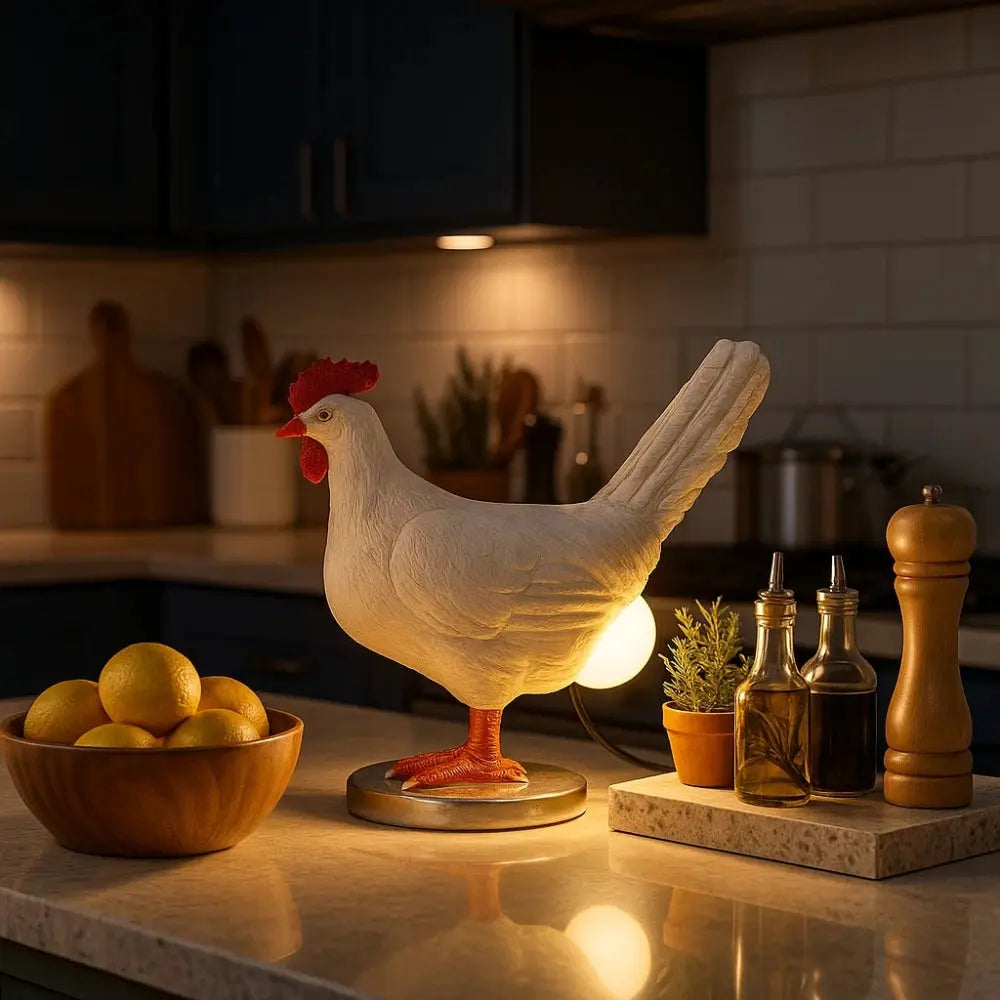 Lampe Poule <br> L'envolée | Henara | Delvanie
