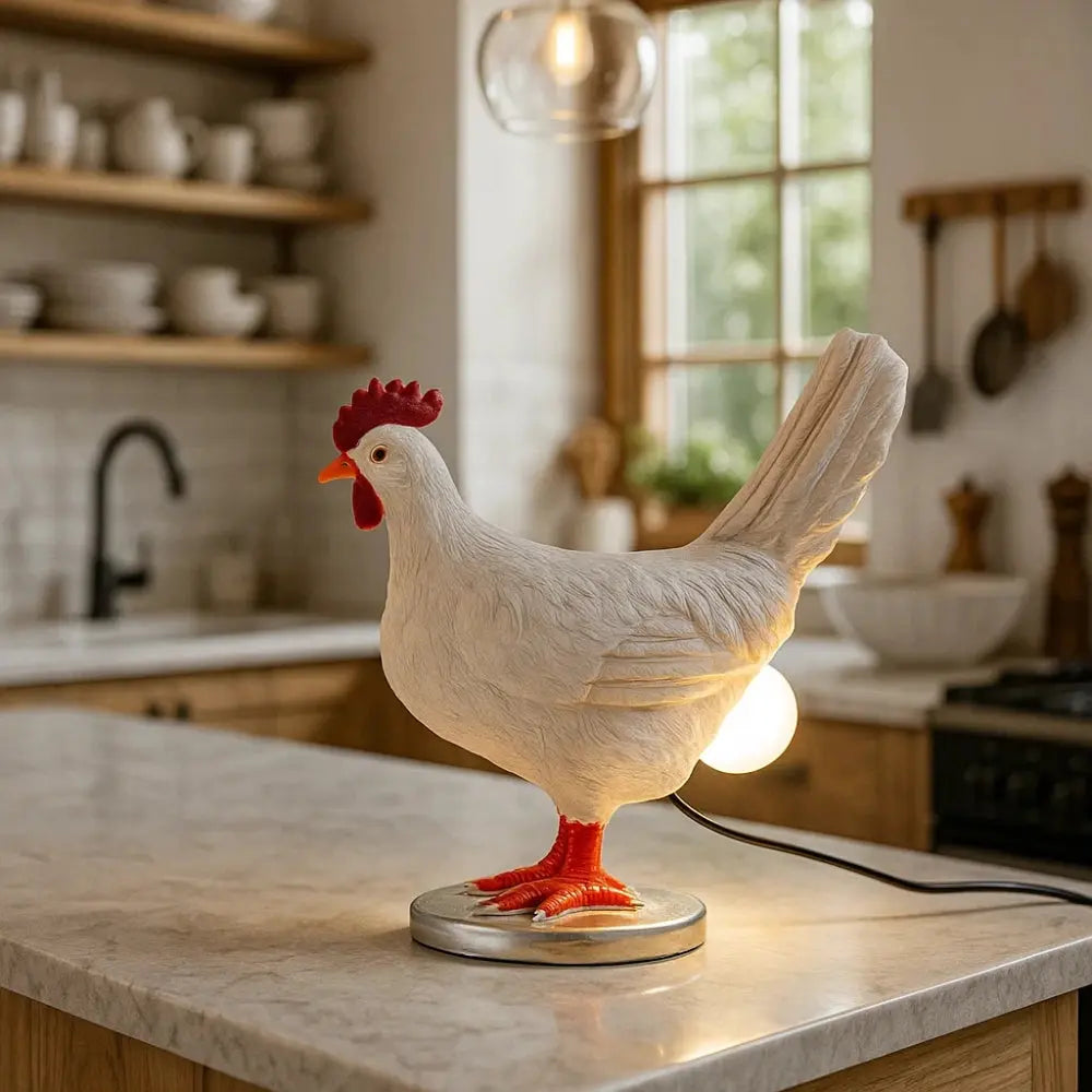 Lampe Poule <br> L'envolée | Henara | Delvanie