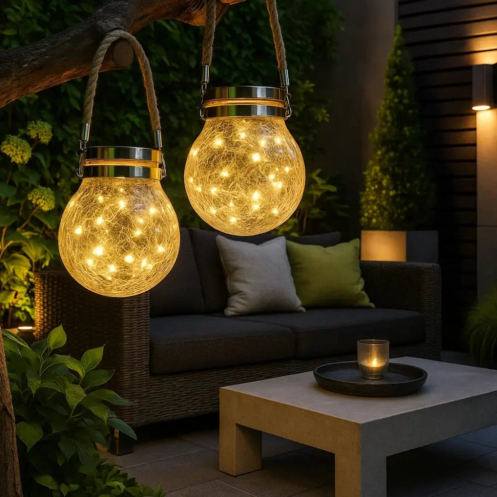 Lampe Solaire Extérieur <br> Lueur Enchantée | SolarGlow | Delvanie