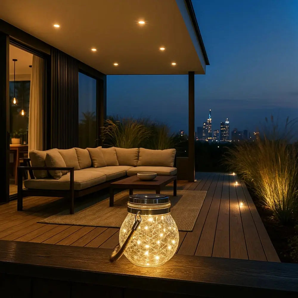 Lampe Solaire Extérieur <br> Lueur Enchantée | SolarGlow | Delvanie