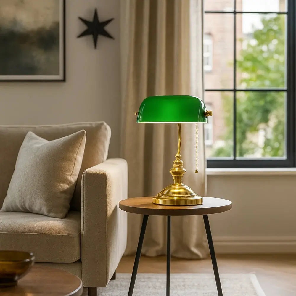 Lampe de Bureau <br> Ambiance Luxueuse | Emeraude | Delvanie