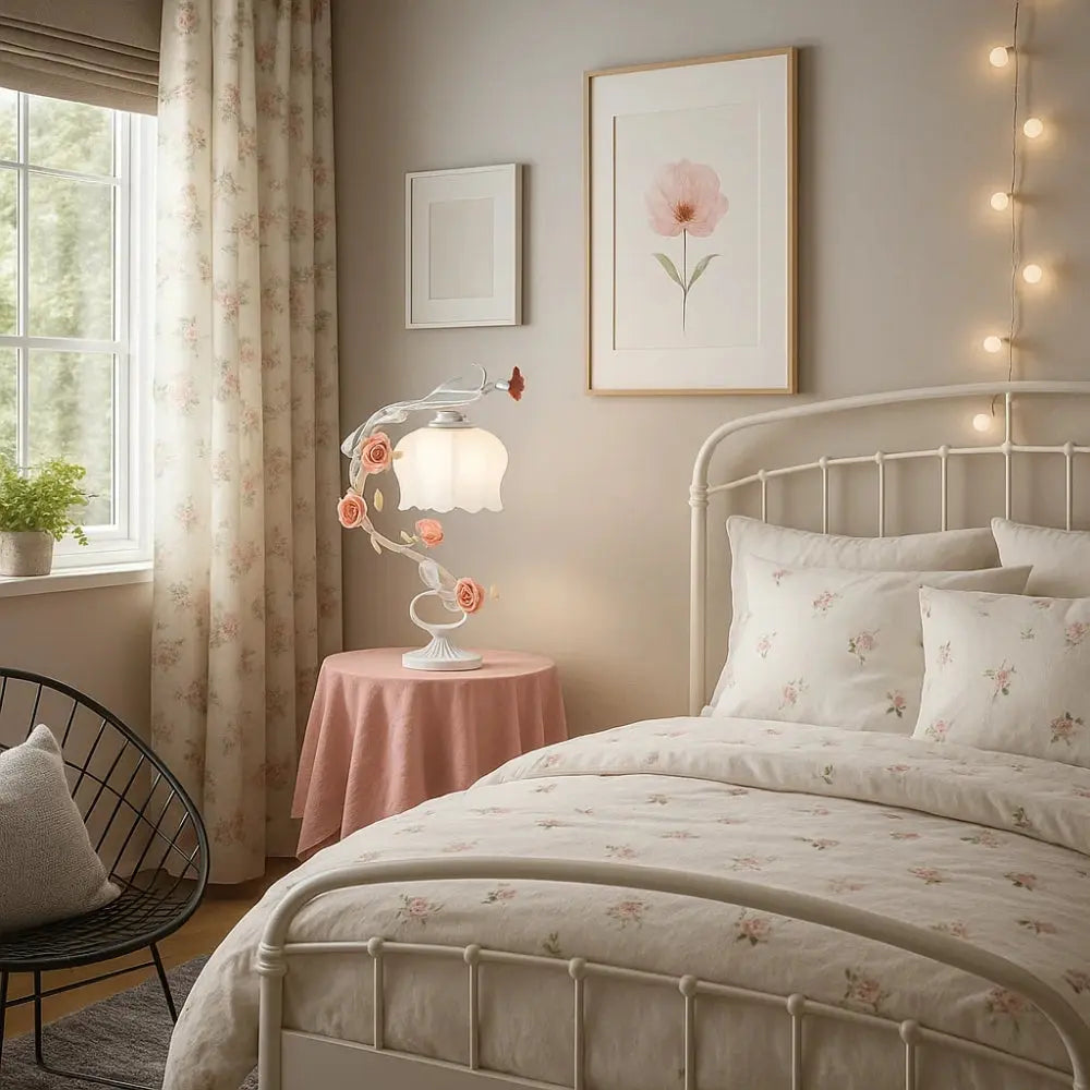 Lampe de Table <br> Charme Floral | Roselux | Delvanie