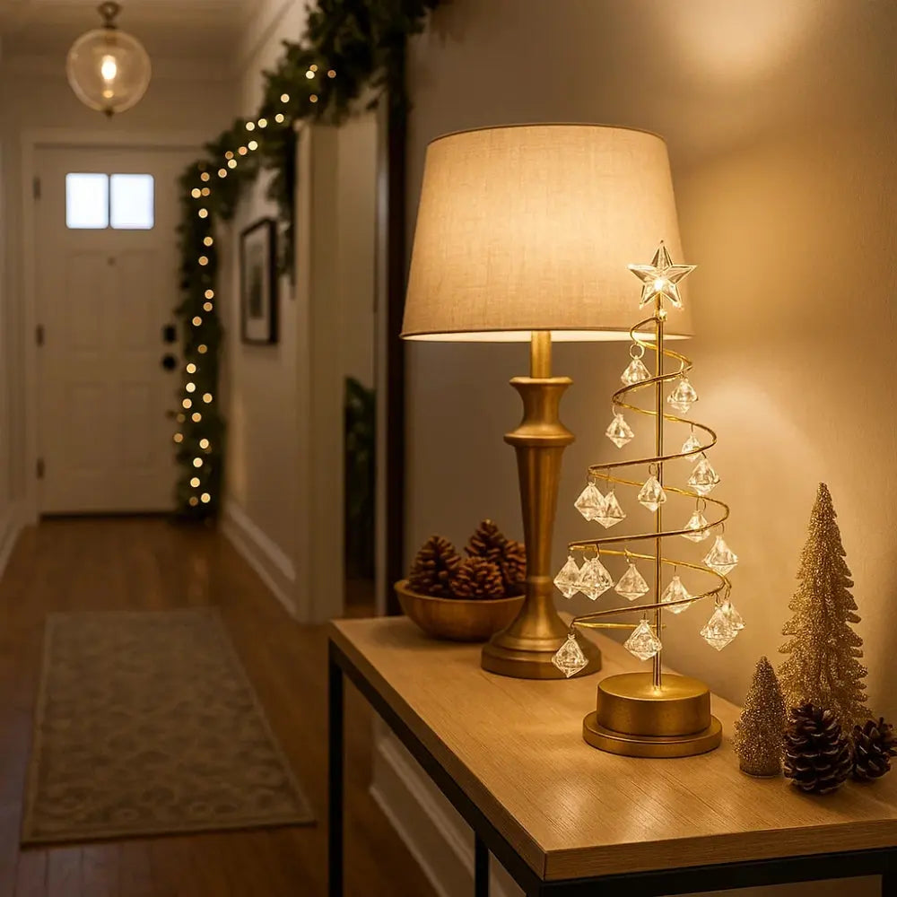 Lampe de Table <br> Sapin de Noël | Sylas | Delvanie