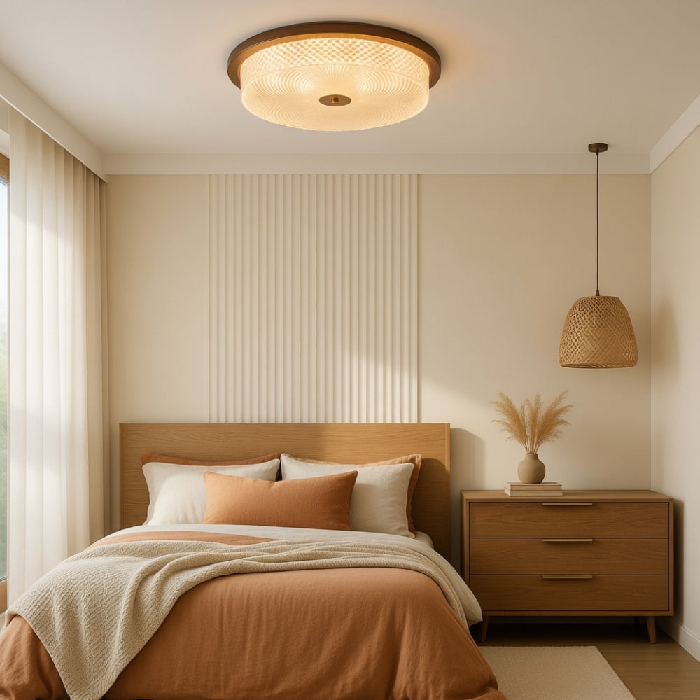 Luminaire Led Plafond - Cristal Noyer Hérité | Althéon