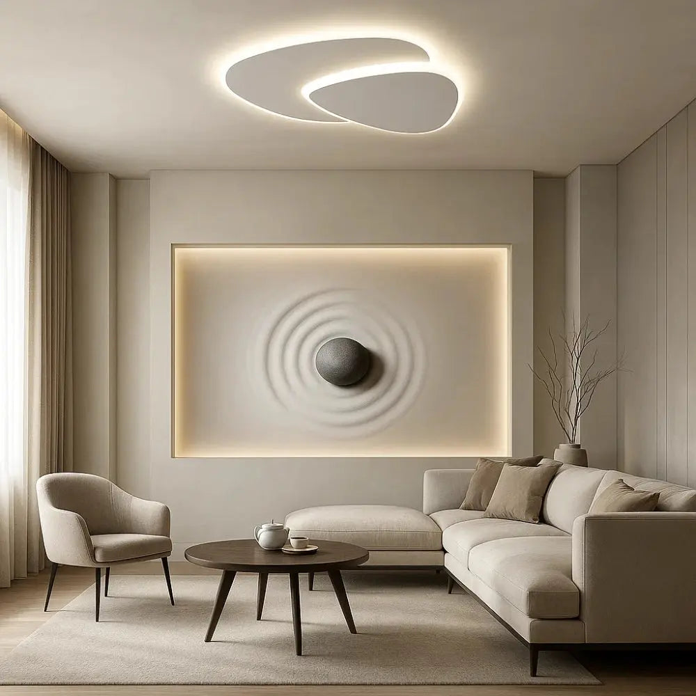 Plafonnier LED <br> Éclat Minimaliste | Solara -  |   Delvanie