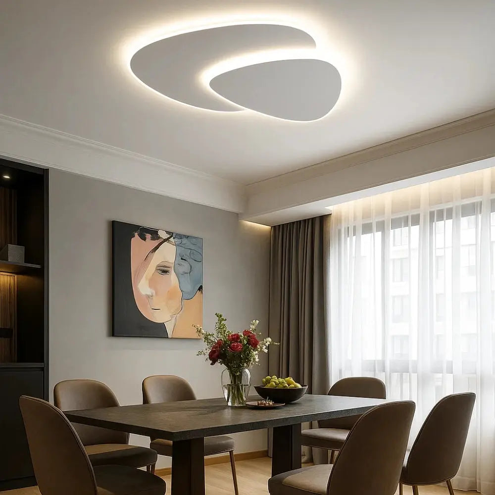 Plafonnier LED <br> Éclat Minimaliste | Solara -  |   Delvanie