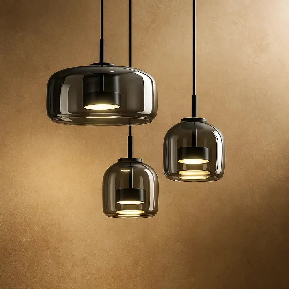 Suspension Luminaire Verre <br> Éclat Raffiné | Ombrelle | Delvanie