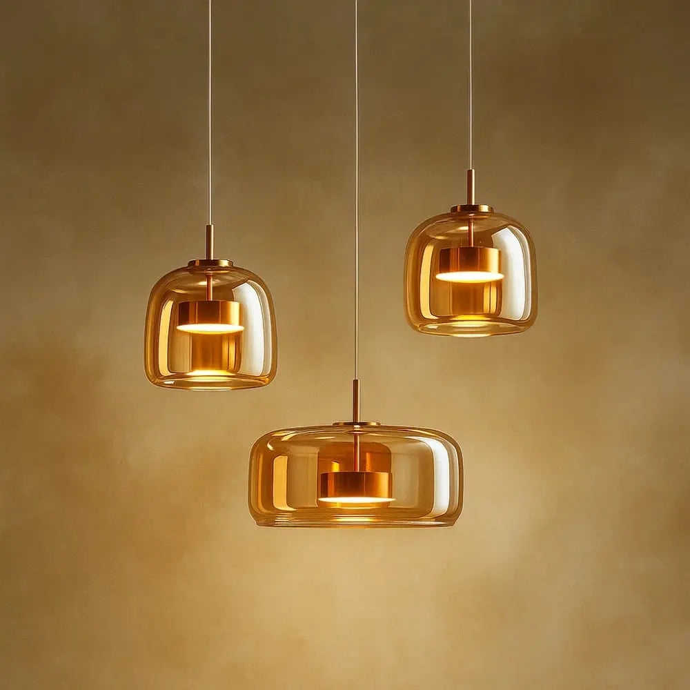Suspension Luminaire Verre <br> Éclat Raffiné | Ombrelle | Delvanie