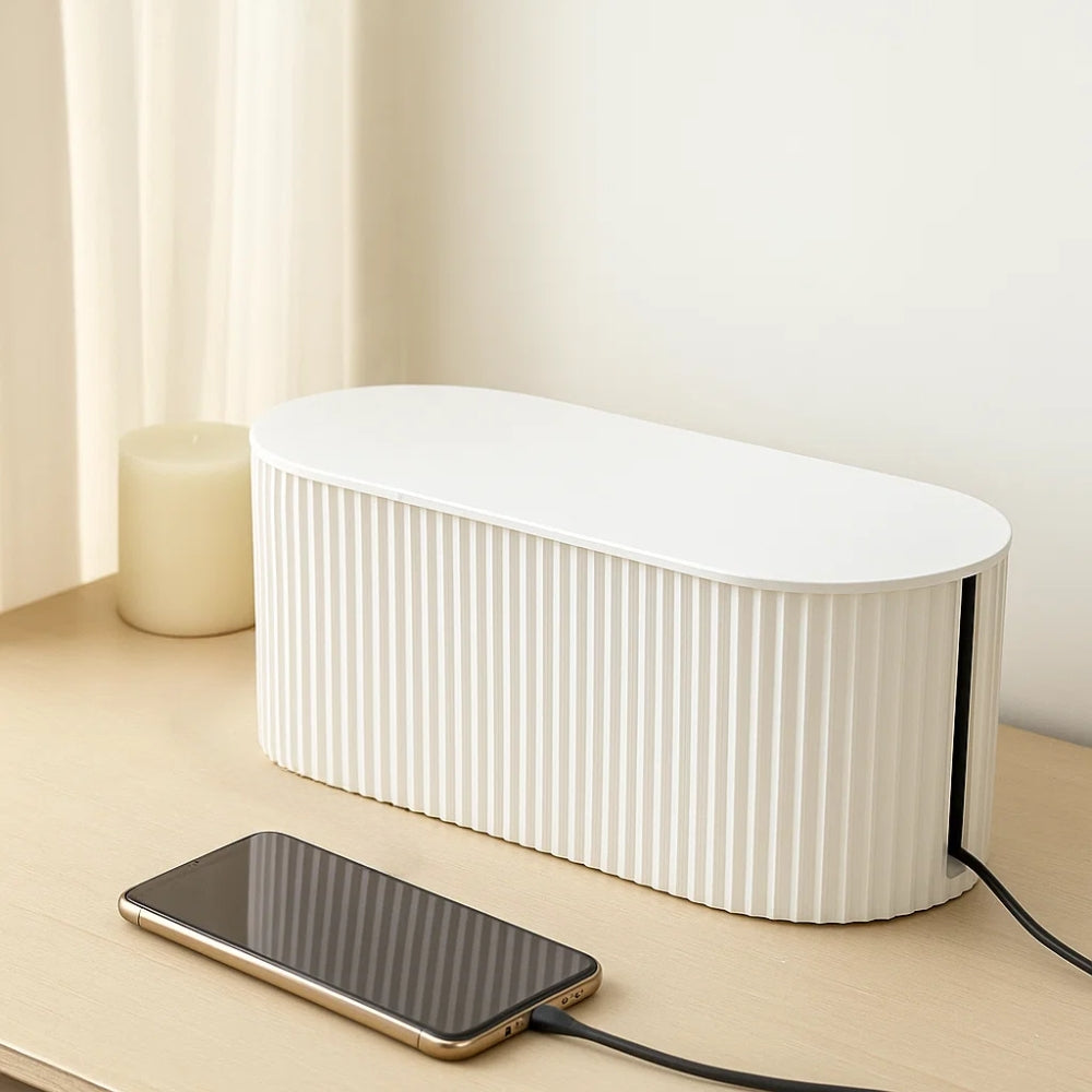 Sleek Cable Management Storage Box