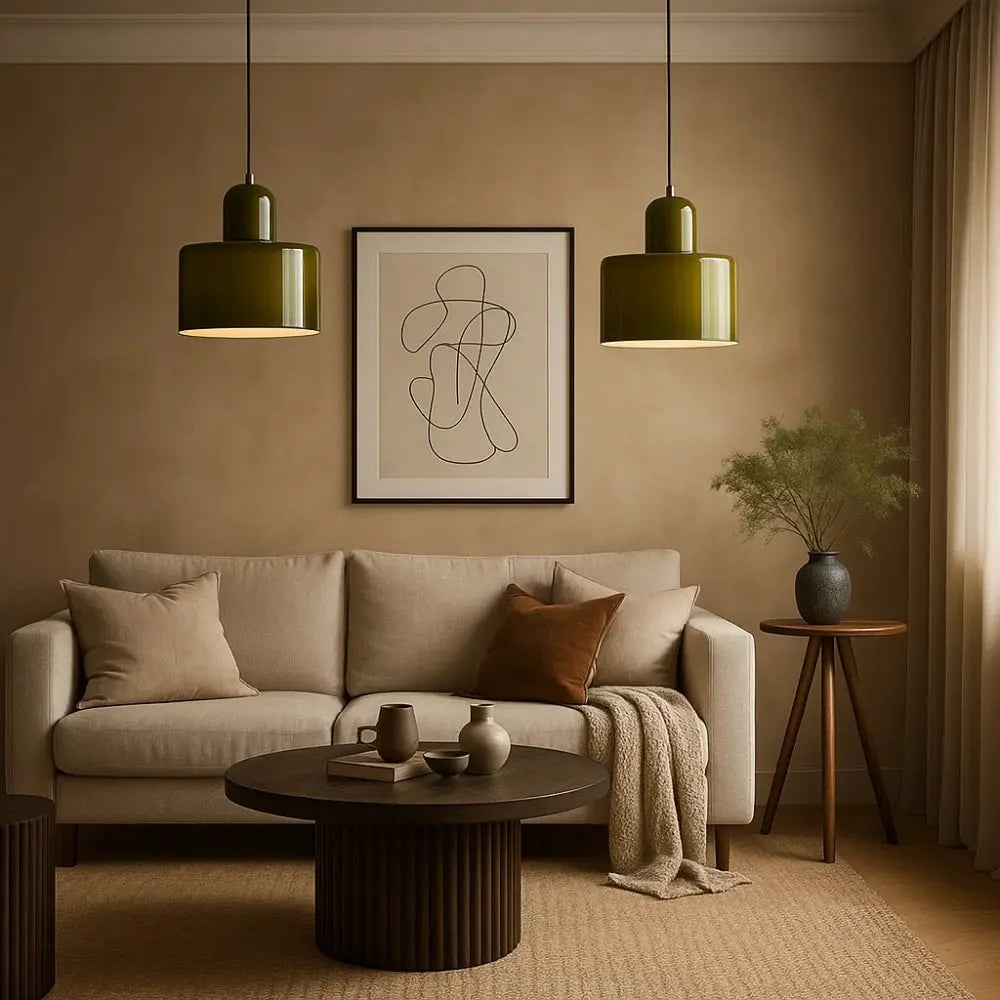 Suspension Luminaire en Verre <br> Design Élégant | GlassAura | Delvanie