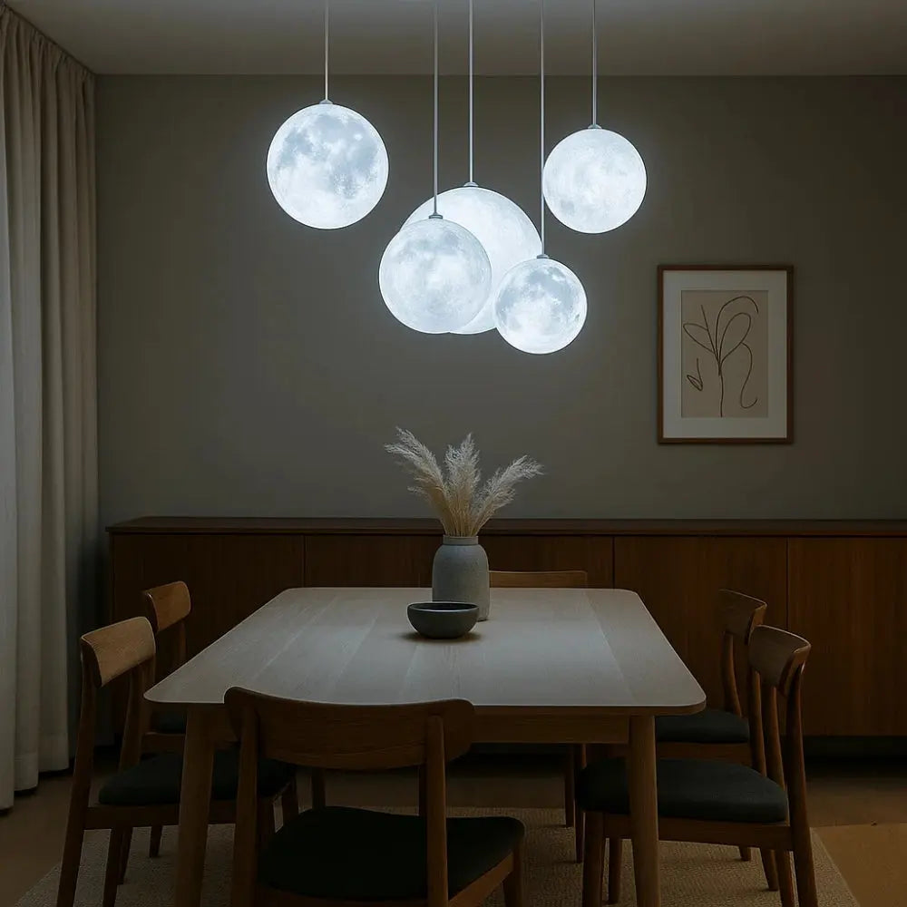 Suspension Luminaire Boule <br> Pleine Lune | Celestia | Delvanie