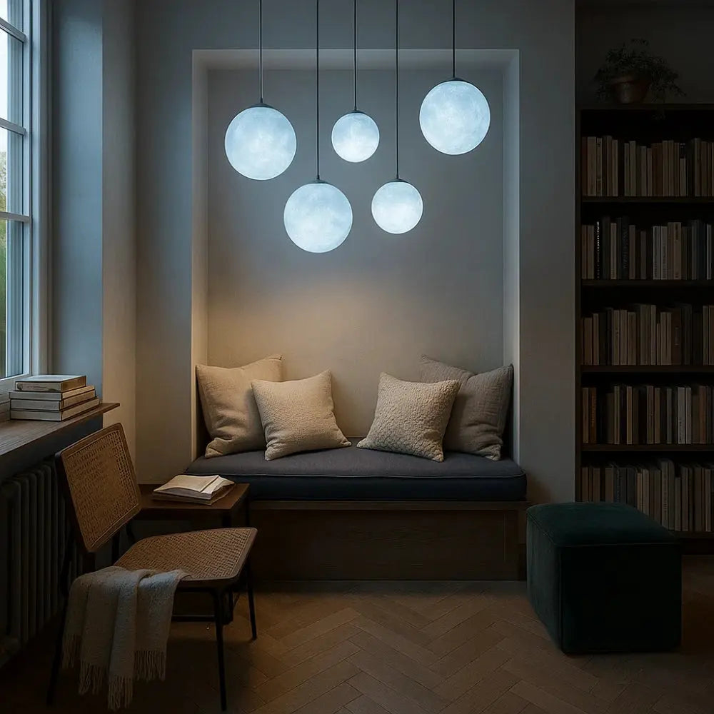 Suspension Luminaire Boule <br> Pleine Lune | Celestia | Delvanie