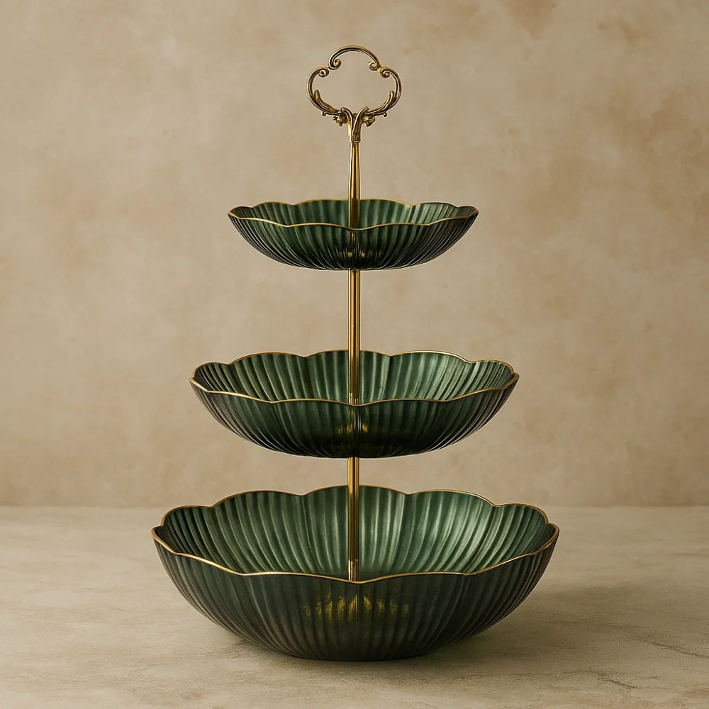 Three Tier Storage Basket Counter Organizer