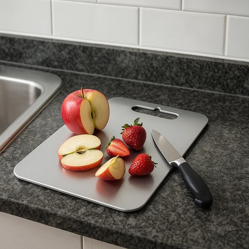 Titanium Cutting Board With Antibacterial Properties
