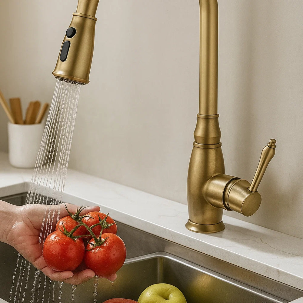 Vintage Kitchen Faucet with Modern Functionality
