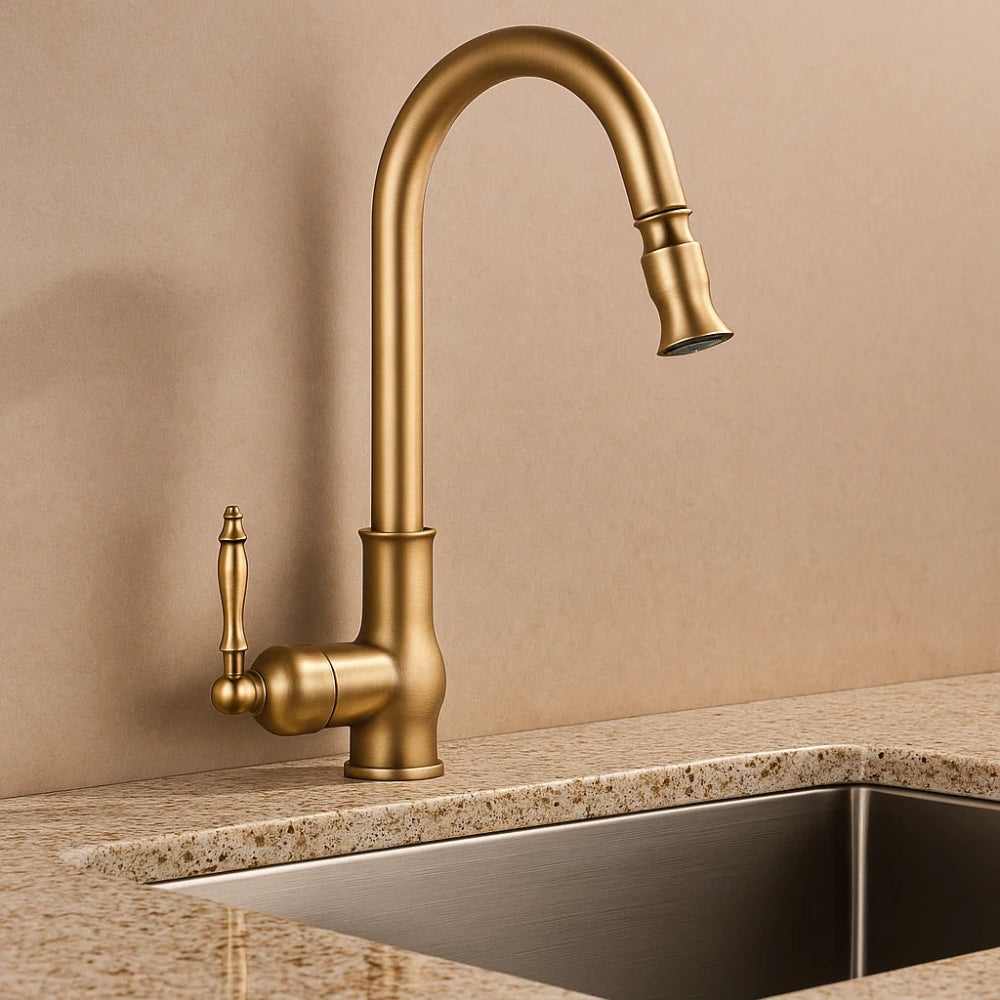 Vintage Kitchen Faucet with Modern Functionality
