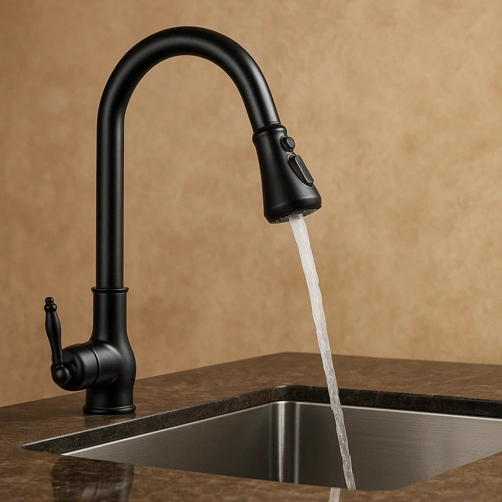 Vintage Kitchen Faucet with Modern Functionality