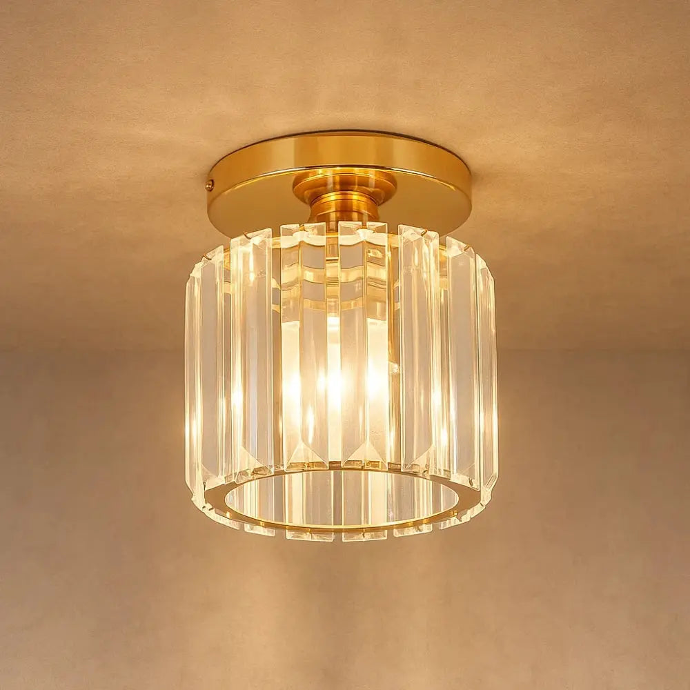 Suspension Luminaire Verre <br> Lueur Cristalline | Lumis | Delvanie
