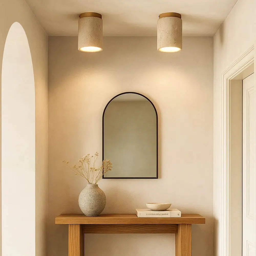 Plafonnier Travertin <br> Design Raffiné | Travina | Delvanie