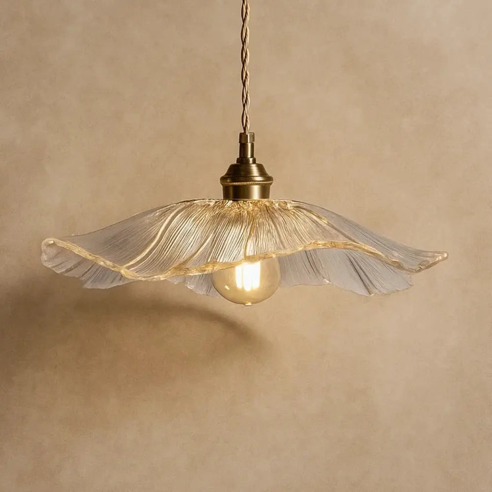 Suspension Luminaire en Verre <br> Éclat Floral | Petalis | Delvanie