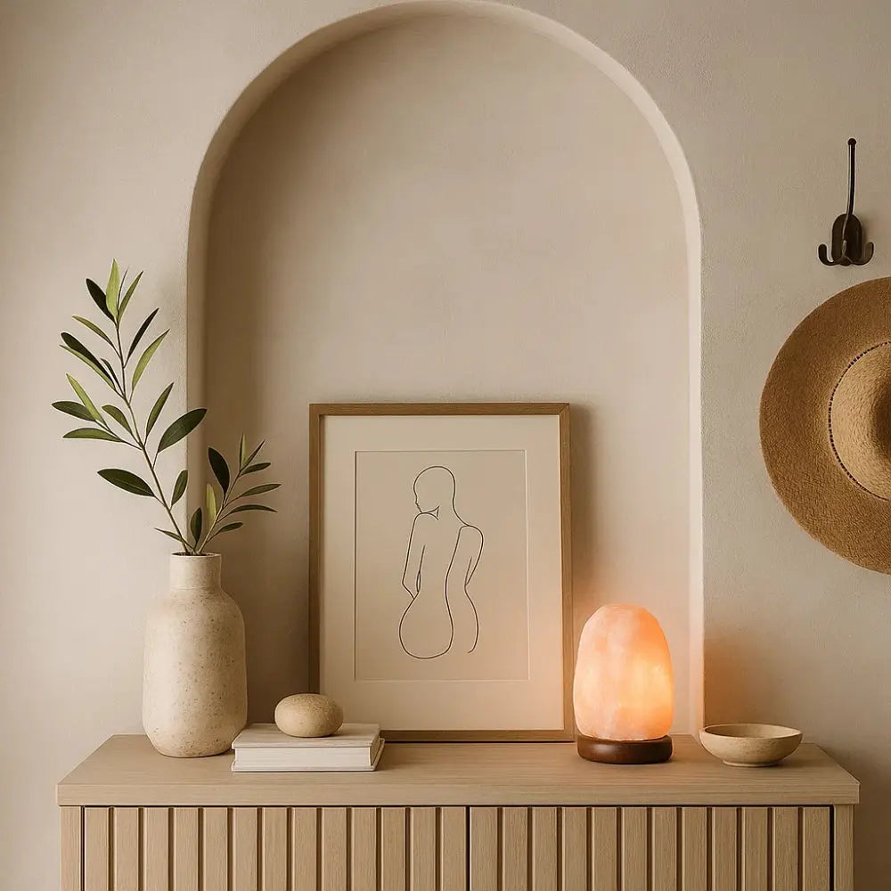 Lampe en Sel <br> Lueur d'Arc-en-Ciel | Aurelia | Delvanie