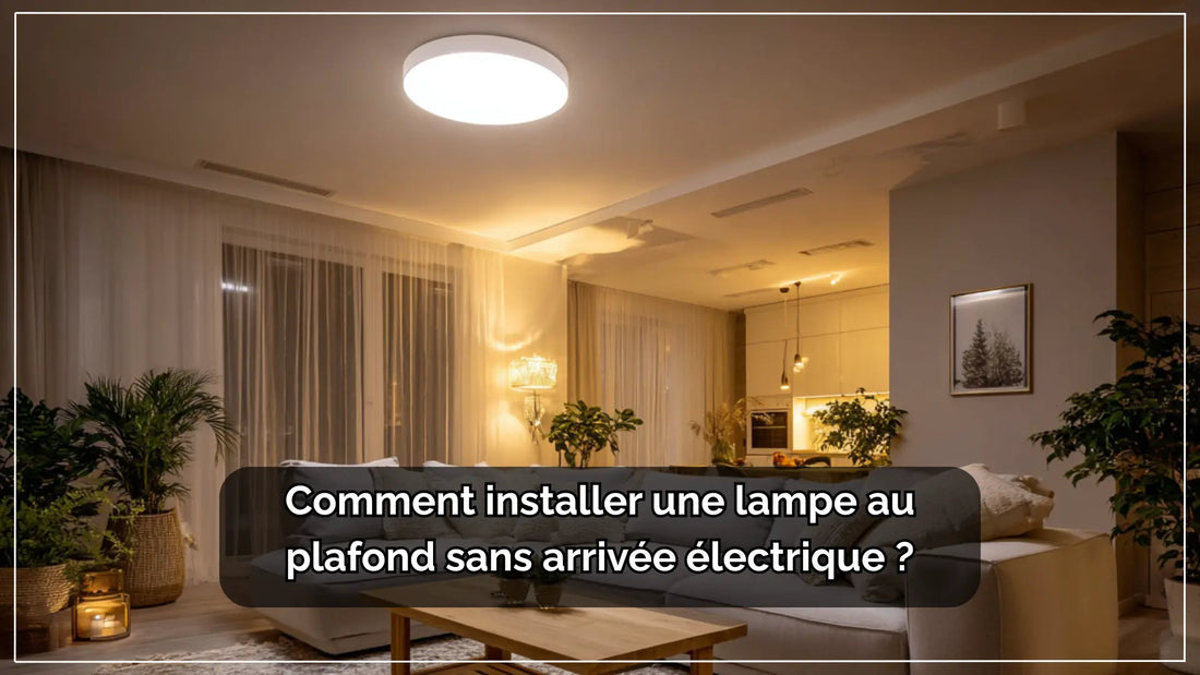 Comment installer une lampe au plafond sans arrivée électrique | Delvanie