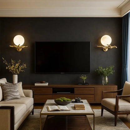 Applique Murale Cuivre - Marbre Organique | Bronza -  |   Delvanie