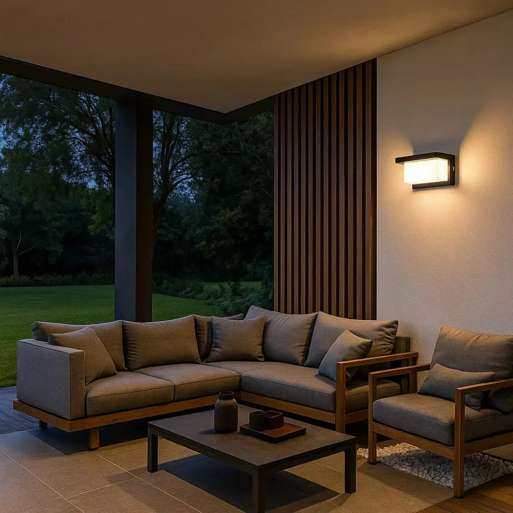 Applique Murale Exterieur Detecteur de Mouvement <br> | Elevation | Delvanie