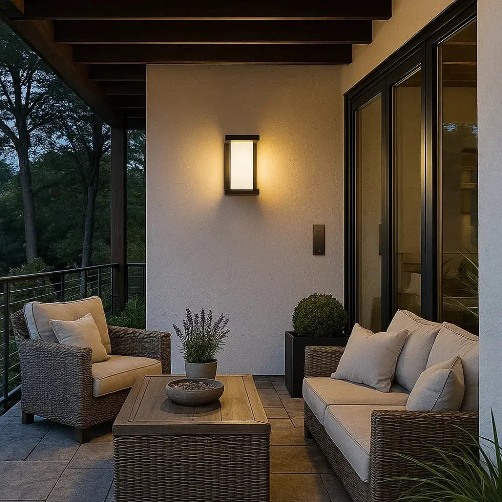 Applique Murale Exterieur Detecteur de Mouvement <br> | Elevation | Delvanie