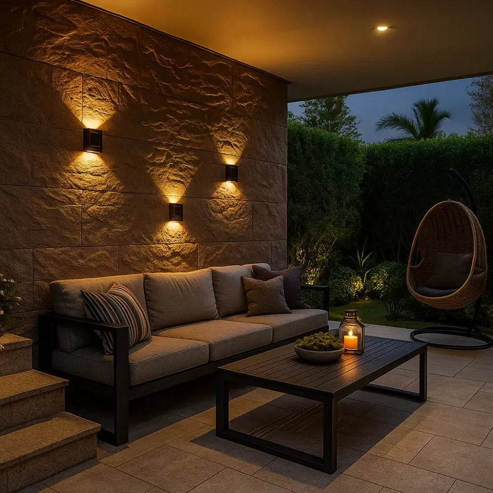 Applique Murale Extérieur Solaire <br> Lueur Nocturne | SolarBeam | Delvanie