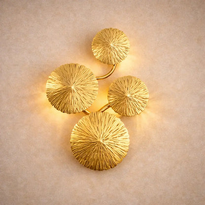 Applique Murale Moderne - Feuilles Lotus Dorées | Lotuséa -  |   Delvanie