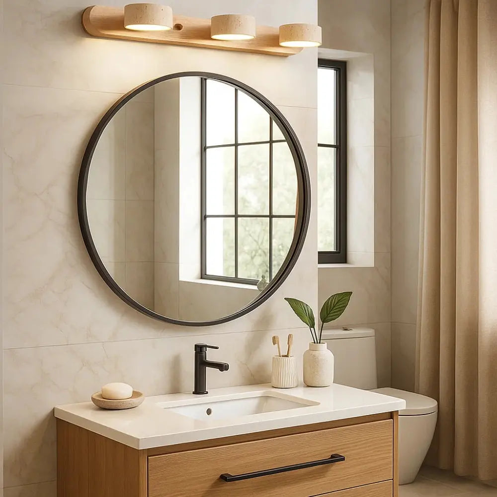 Applique Murale Travertin <br> Équilibre subtil | Solveta | Delvanie